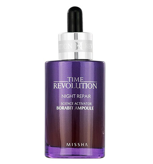 Serum dưỡng da Hàn Quốc nào có hiệu quả? 4 serum chong lao hoa han quoc Missha Time Revolution Night Repair Science Activator Borabit Ampoule