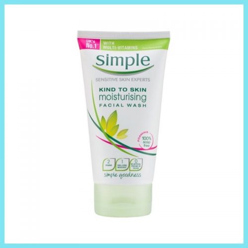 sua rua mat cho da kho Simple Skind To Skin Moisturising Facial Wash e1589708662563