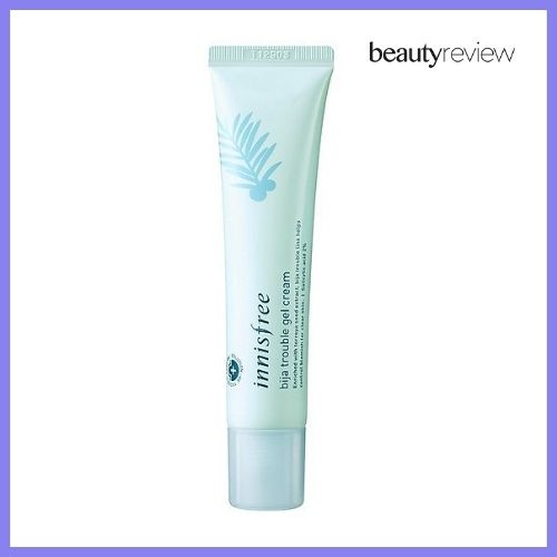 beauty review tri mun day thi Innisfree bija trouble gel cream